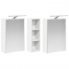 Zestaw Szafek Łazienkowych 3 pcs 106 x 16 x 62,5 cm