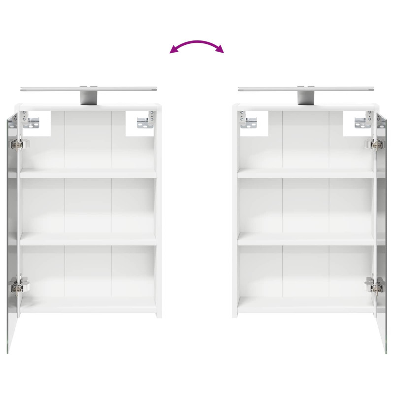Zestaw Szafek Łazienkowych 3 pcs 106 x 16 x 62,5 cm