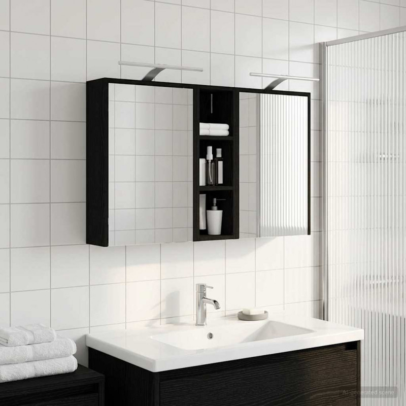 Zestaw Szafek Łazienkowych 3 pcs 106 x 16 x 62,5 cm