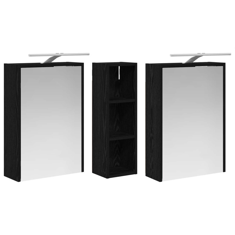Zestaw Szafek Łazienkowych 3 pcs 106 x 16 x 62,5 cm