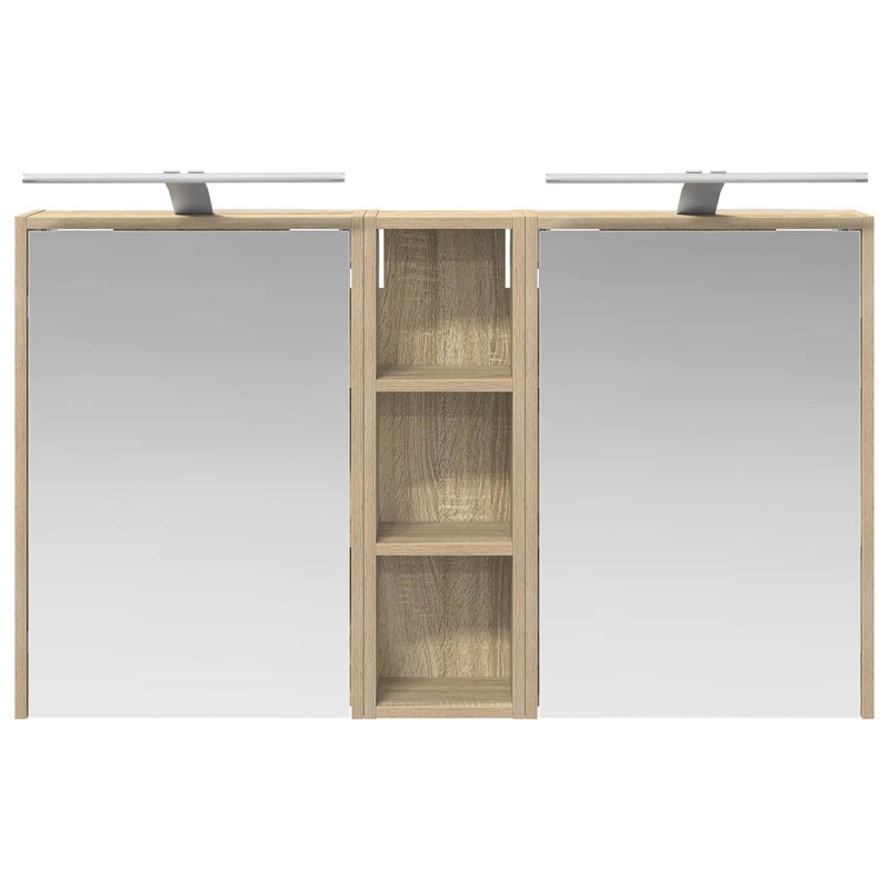Zestaw Szafek Łazienkowych 3 pcs 106 x 16 x 62,5 cm