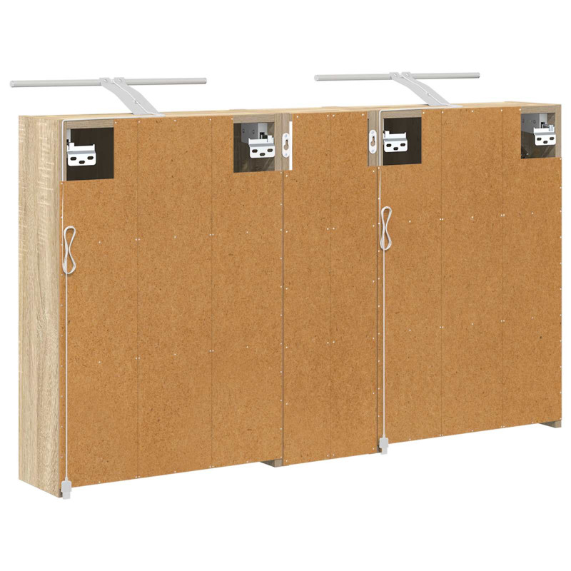 Zestaw Szafek Łazienkowych 3 pcs 106 x 16 x 62,5 cm