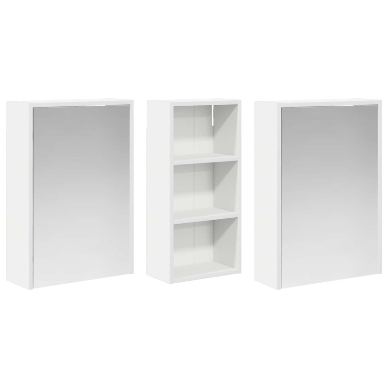 Zestaw Szafek Łazienkowych 3 pcs 116 x 16 x 62,5 cm
