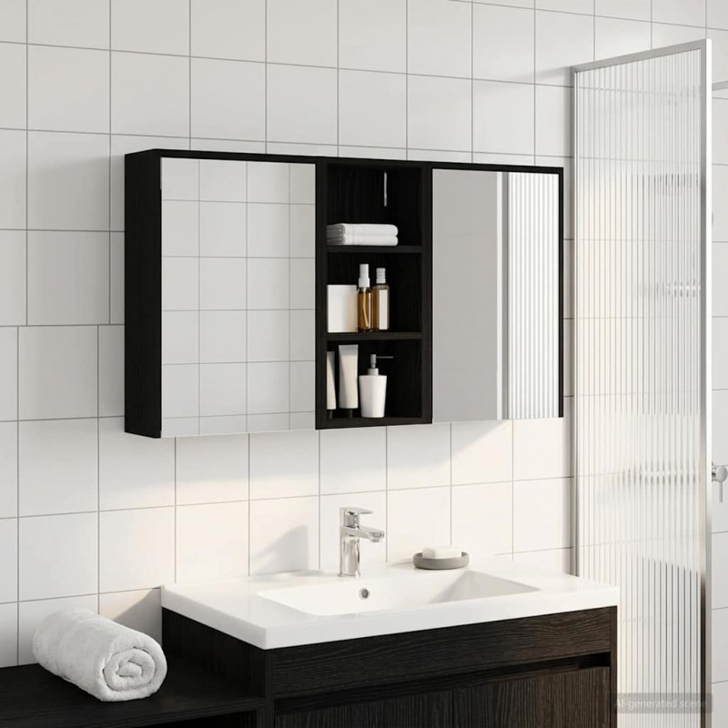 Zestaw Szafek Łazienkowych 3 pcs 116 x 16 x 62,5 cm