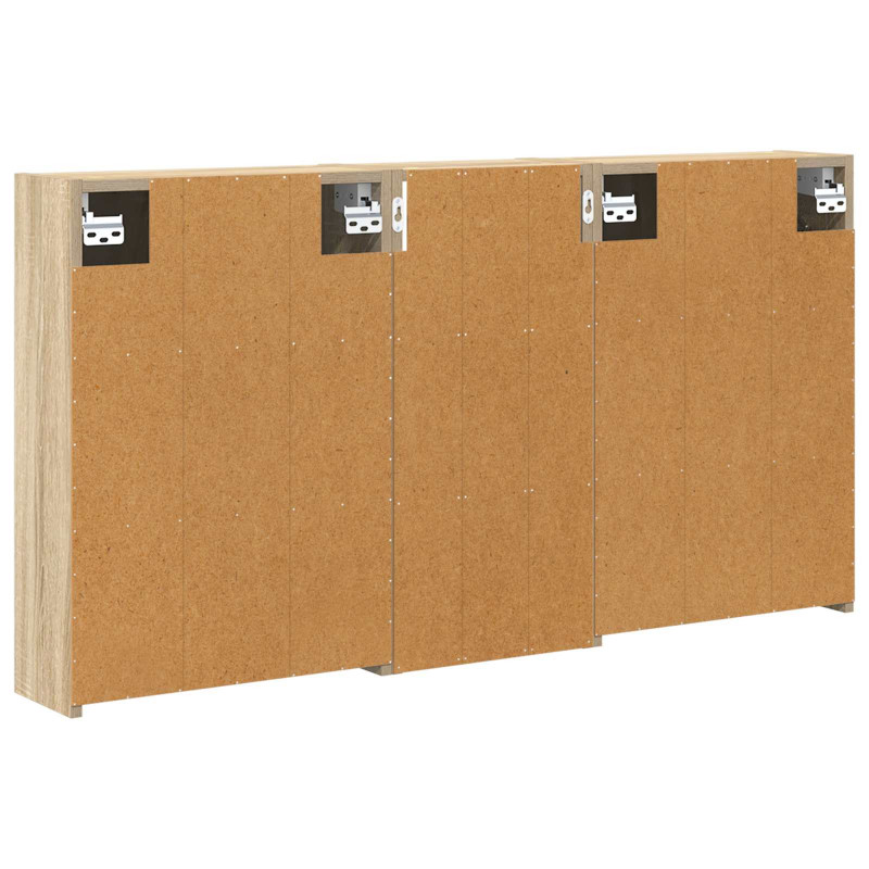 Zestaw Szafek Łazienkowych 3 pcs 116 x 16 x 62,5 cm