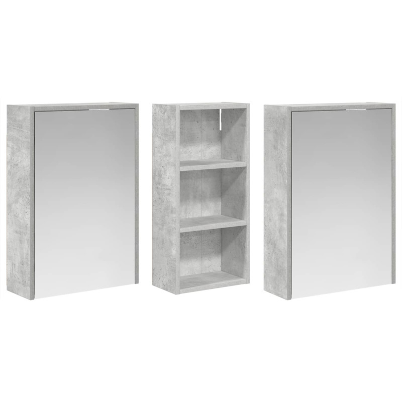 Zestaw Szafek Łazienkowych 3 pcs 116 x 16 x 62,5 cm