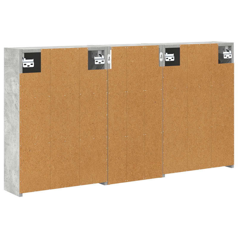 Zestaw Szafek Łazienkowych 3 pcs 116 x 16 x 62,5 cm