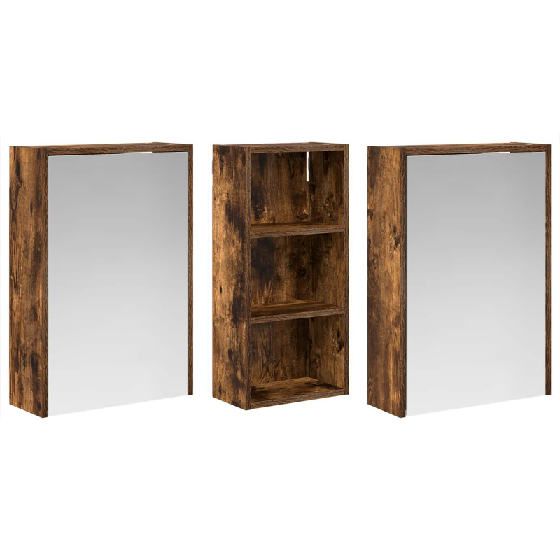 Zestaw Szafek Łazienkowych 3 pcs 116 x 16 x 62,5 cm