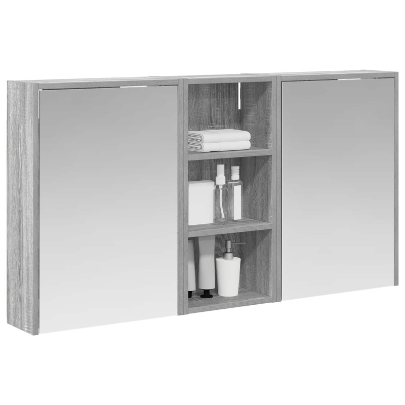Zestaw Szafek Łazienkowych 3 pcs 116 x 16 x 62,5 cm