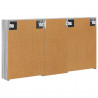 Zestaw Szafek Łazienkowych 3 pcs 116 x 16 x 62,5 cm