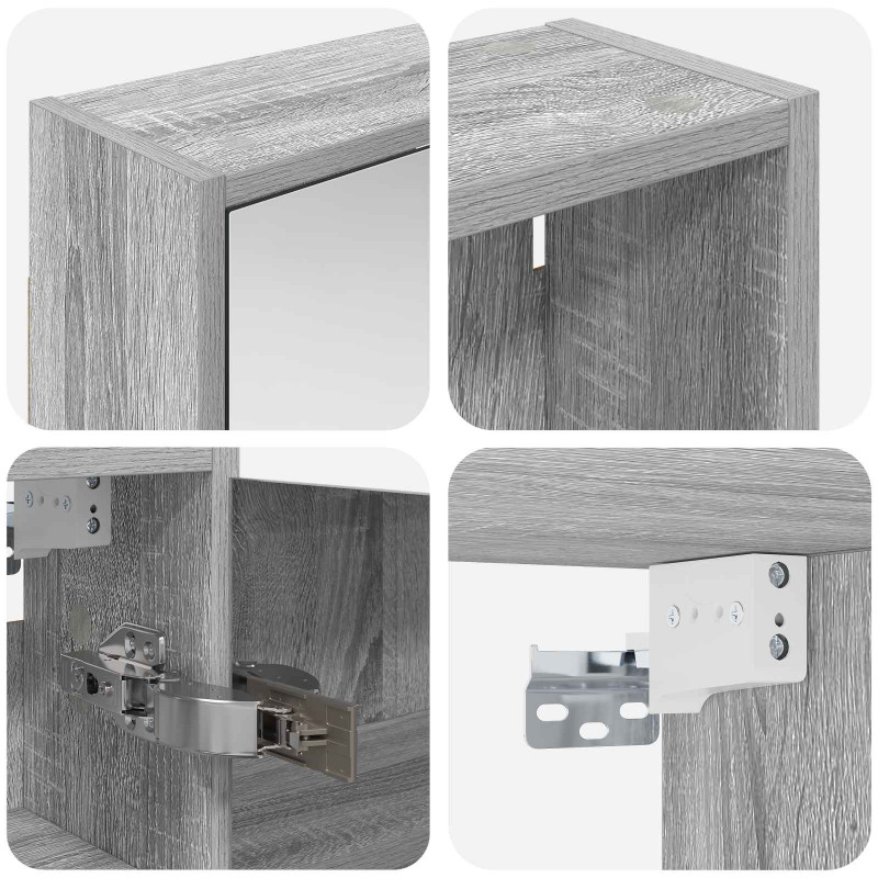 Zestaw Szafek Łazienkowych 3 pcs 116 x 16 x 62,5 cm