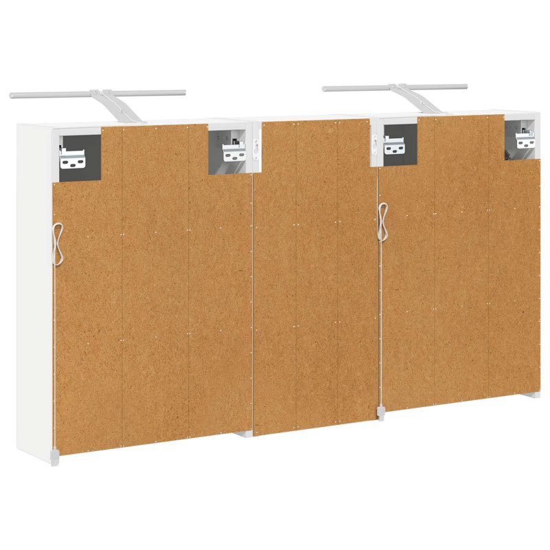 Zestaw Szafek Łazienkowych 3 pcs 116 x 16 x 62,5 cm