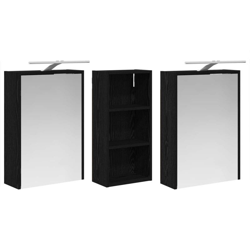 Zestaw Szafek Łazienkowych 3 pcs 116 x 16 x 62,5 cm