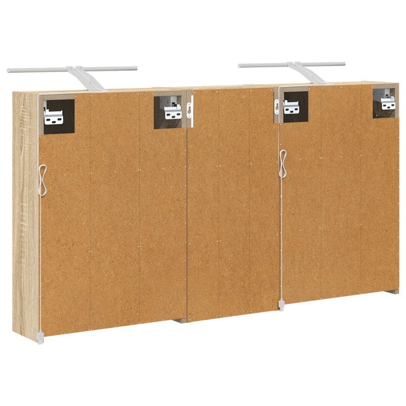 Zestaw Szafek Łazienkowych 3 pcs 116 x 16 x 62,5 cm