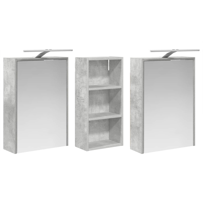Zestaw Szafek Łazienkowych 3 pcs 116 x 16 x 62,5 cm