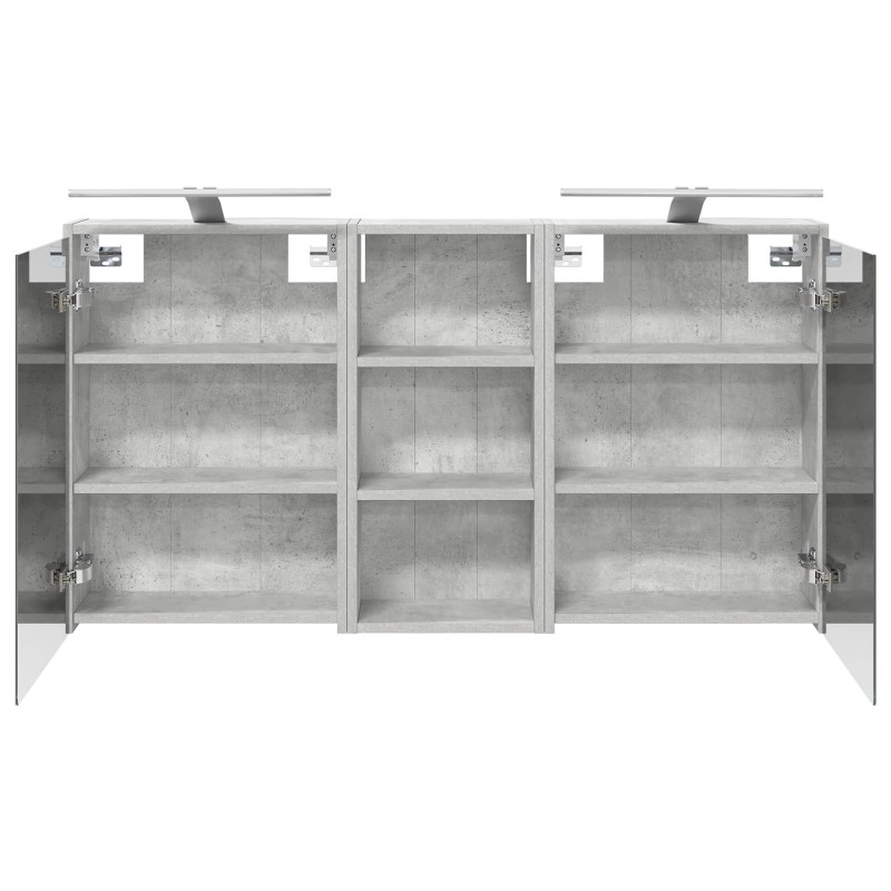 Zestaw Szafek Łazienkowych 3 pcs 116 x 16 x 62,5 cm