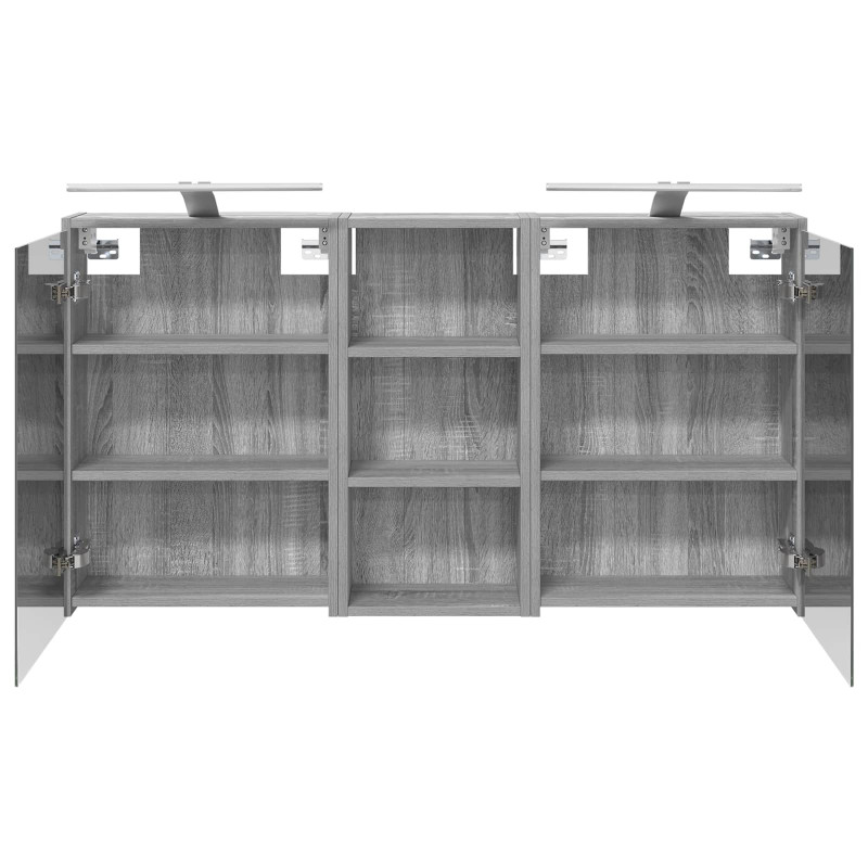 Zestaw Szafek Łazienkowych 3 pcs 116 x 16 x 62,5 cm
