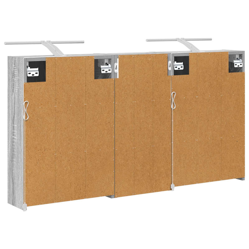 Zestaw Szafek Łazienkowych 3 pcs 116 x 16 x 62,5 cm