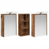 Zestaw Szafek Łazienkowych 3 pcs 116 x 16 x 62,5 cm