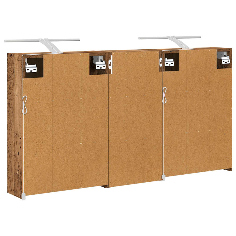 Zestaw Szafek Łazienkowych 3 pcs 116 x 16 x 62,5 cm