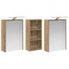 Zestaw Szafek Łazienkowych 3 pcs 116 x 16 x 62,5 cm