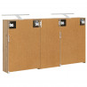 Zestaw Szafek Łazienkowych 3 pcs 116 x 16 x 62,5 cm