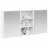 Zestaw Szafek Łazienkowych z półką 3 pcs 126 x 16 x 62.5 cm
