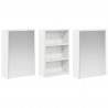 Zestaw Szafek Łazienkowych z półką 3 pcs 126 x 16 x 62.5 cm