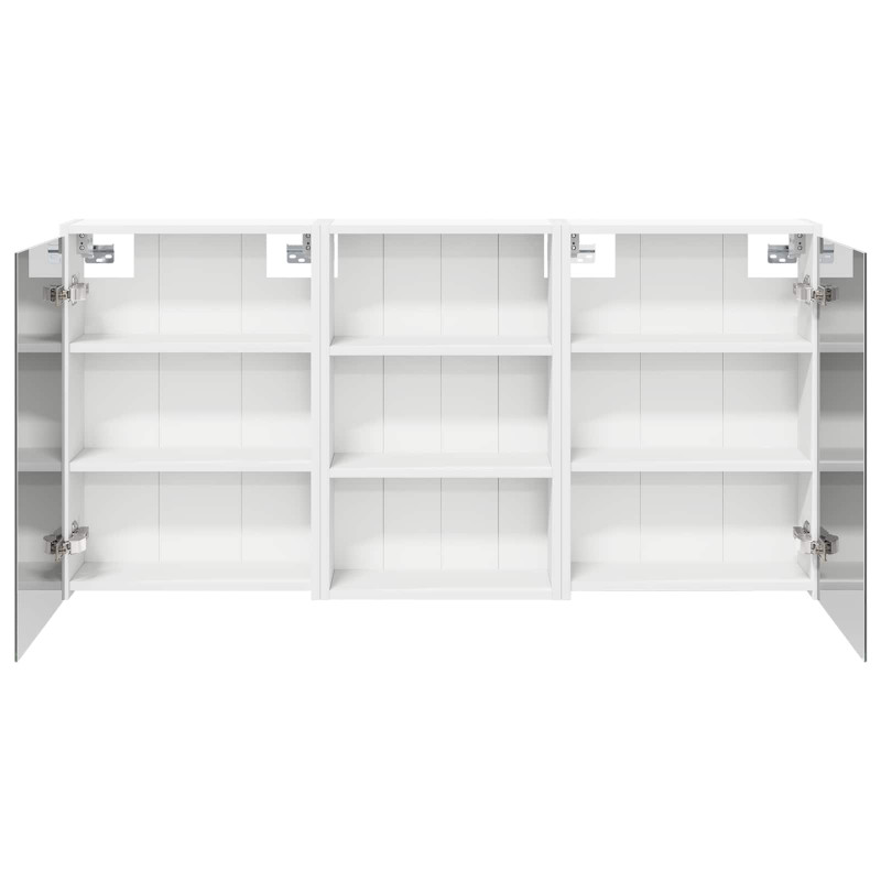 Zestaw Szafek Łazienkowych z półką 3 pcs 126 x 16 x 62.5 cm