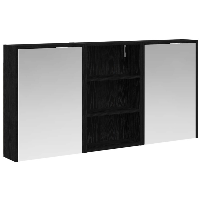 Zestaw Szafek Łazienkowych z półką 3 pcs 126 x 16 x 62.5 cm