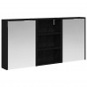 Zestaw Szafek Łazienkowych z półką 3 pcs 126 x 16 x 62.5 cm