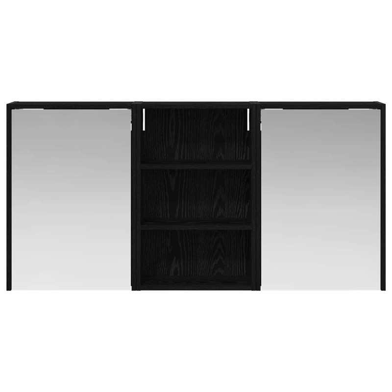 Zestaw Szafek Łazienkowych z półką 3 pcs 126 x 16 x 62.5 cm