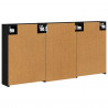 Zestaw Szafek Łazienkowych z półką 3 pcs 126 x 16 x 62.5 cm