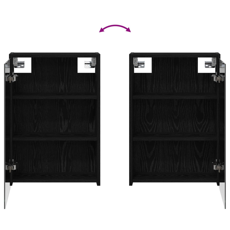 Zestaw Szafek Łazienkowych z półką 3 pcs 126 x 16 x 62.5 cm