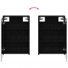 Zestaw Szafek Łazienkowych z półką 3 pcs 126 x 16 x 62.5 cm