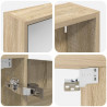 Zestaw Szafek Łazienkowych z półką 3 pcs 126 x 16 x 62.5 cm