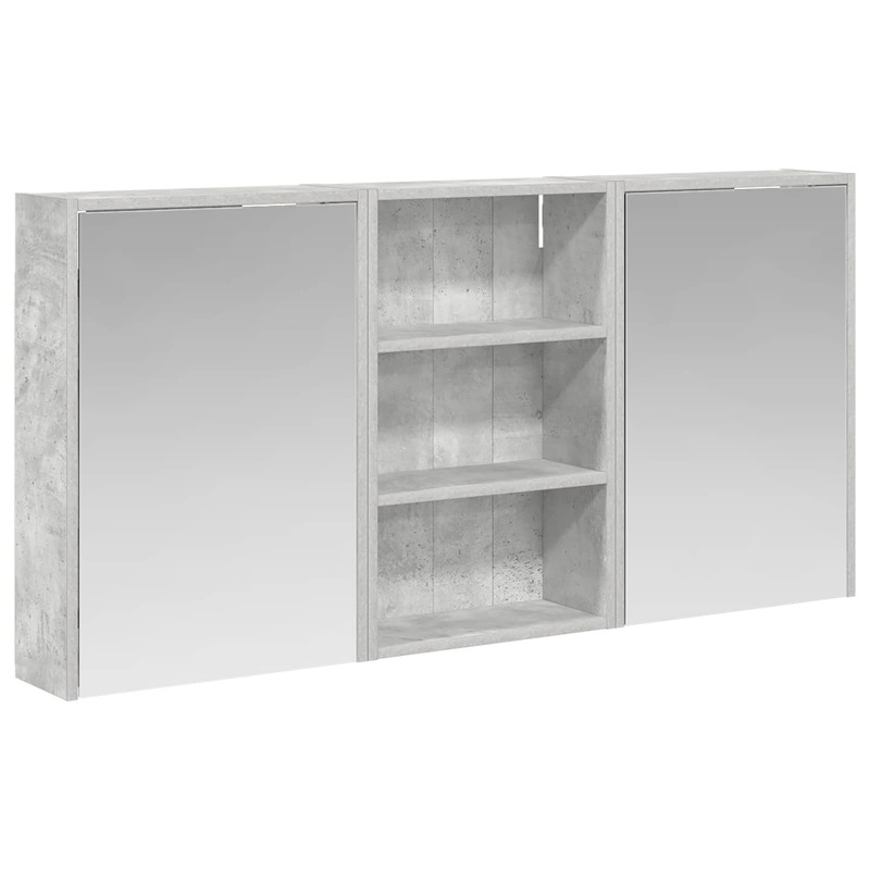 Zestaw Szafek Łazienkowych z półką 3 pcs 126 x 16 x 62.5 cm