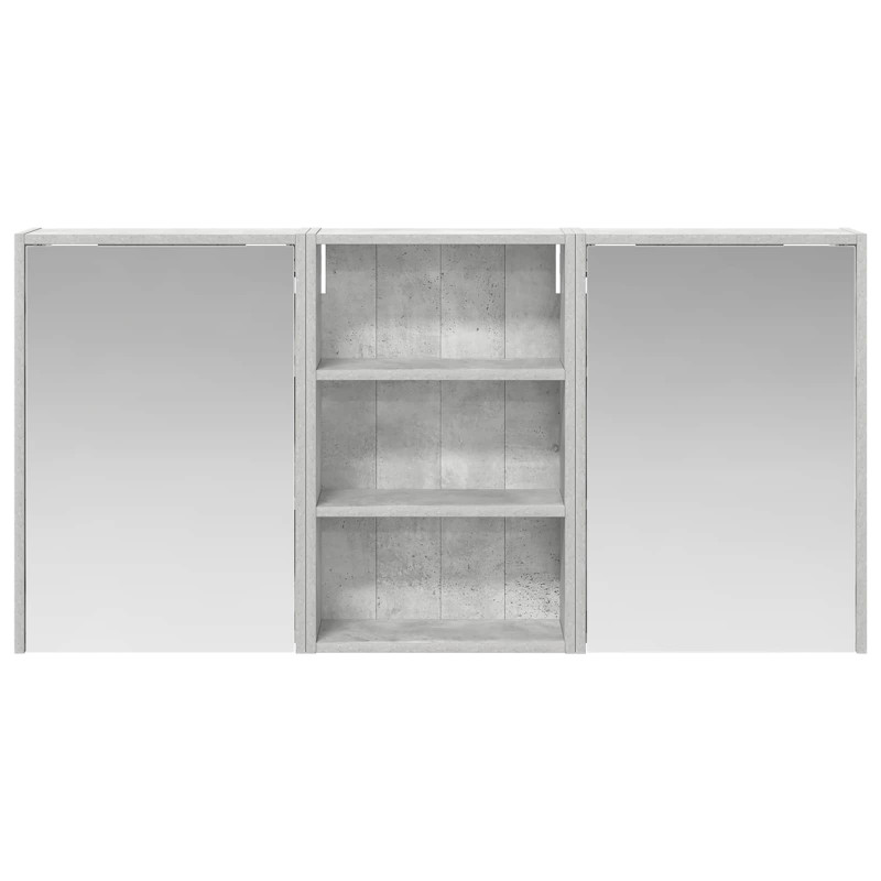Zestaw Szafek Łazienkowych z półką 3 pcs 126 x 16 x 62.5 cm