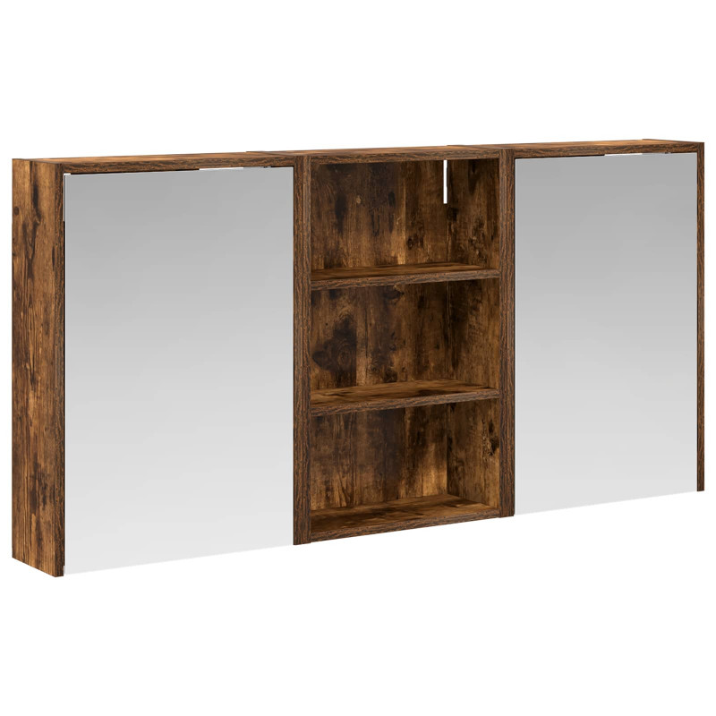 Zestaw Szafek Łazienkowych z półką 3 pcs 126 x 16 x 62.5 cm
