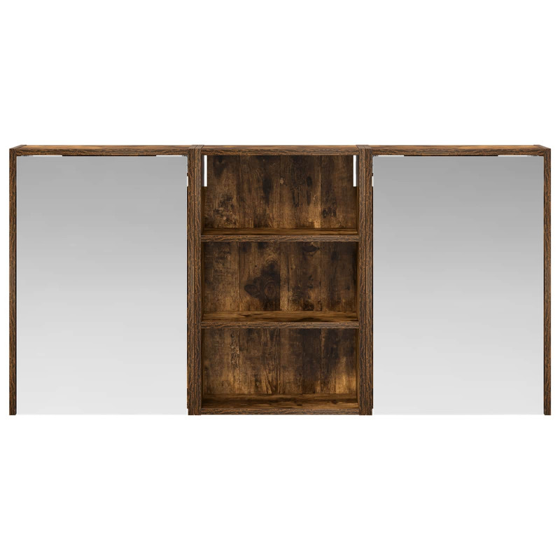 Zestaw Szafek Łazienkowych z półką 3 pcs 126 x 16 x 62.5 cm