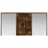 Zestaw Szafek Łazienkowych z półką 3 pcs 126 x 16 x 62.5 cm