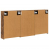 Zestaw Szafek Łazienkowych z półką 3 pcs 126 x 16 x 62.5 cm