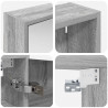 Zestaw Szafek Łazienkowych z półką 3 pcs 126 x 16 x 62.5 cm