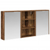 Zestaw Szafek Łazienkowych z półką 3 pcs 126 x 16 x 62.5 cm