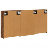 Zestaw Szafek Łazienkowych z półką 3 pcs 126 x 16 x 62.5 cm