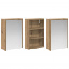 Zestaw Szafek Łazienkowych z półką 3 pcs 126 x 16 x 62.5 cm