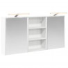 Zestaw Szafek Łazienkowych z półką 3 pcs 126 x 16 x 62.5 cm