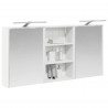 Zestaw Szafek Łazienkowych z półką 3 pcs 126 x 16 x 62.5 cm