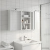 Zestaw Szafek Łazienkowych z półką 3 pcs 126 x 16 x 62.5 cm