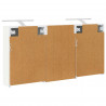 Zestaw Szafek Łazienkowych z półką 3 pcs 126 x 16 x 62.5 cm